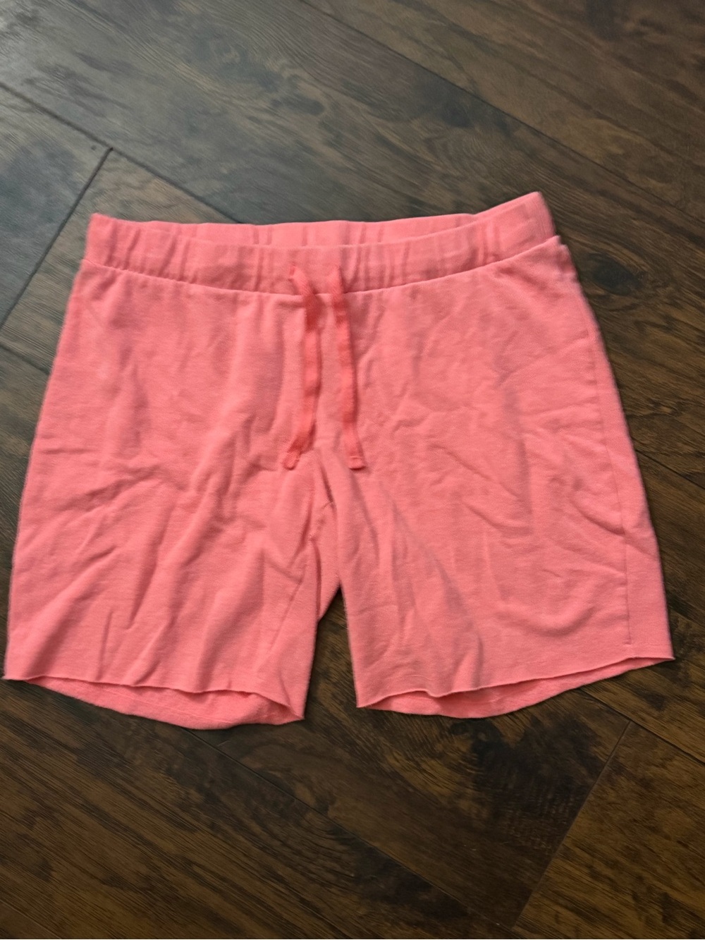 No Boundaries Coral Knit Drawstring Athletic Shorts